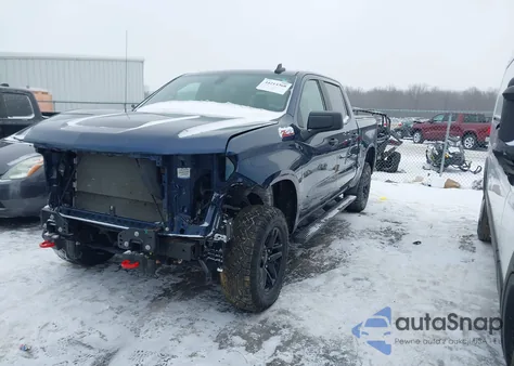 2021 Chevrolet Silverado 1500 4Wd Short Bed Custom Trail Boss z USA, uszkodzony, nr VIN 1GCPYCEHXMZ234719